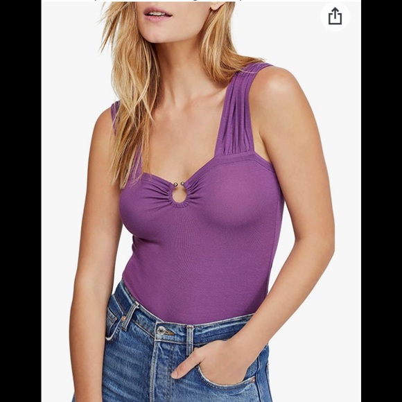Free People Womens O-Ring Tank Top - Picture 1 of 6